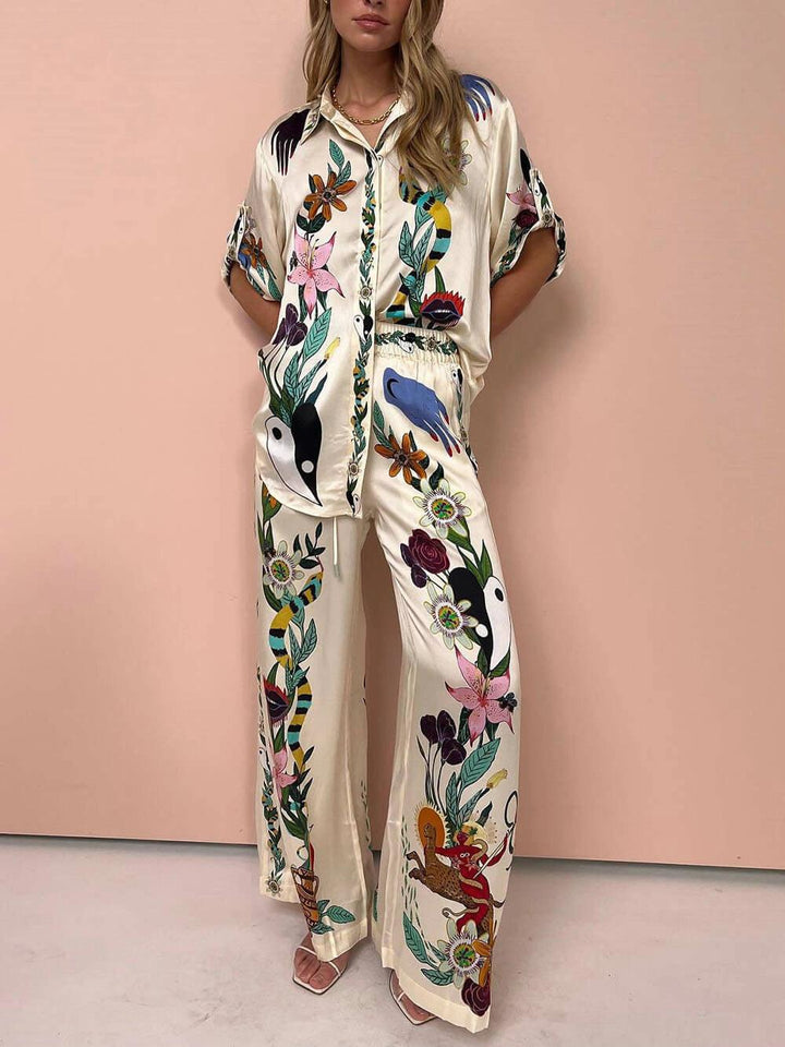 Emily | Satin Printed Set