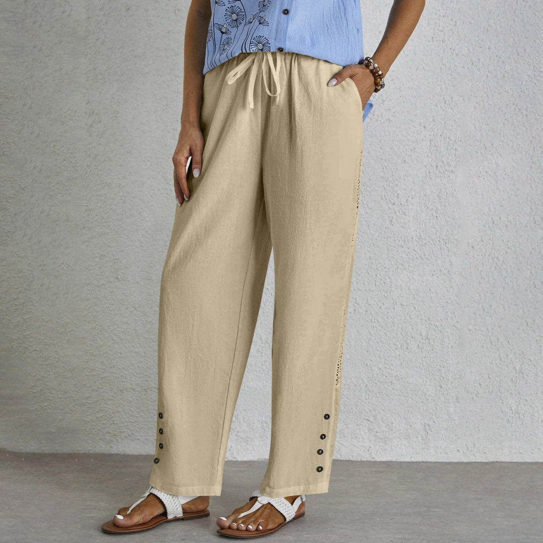Sophie | Button-Detail Trousers