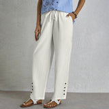 Sophie | Button-Detail Trousers