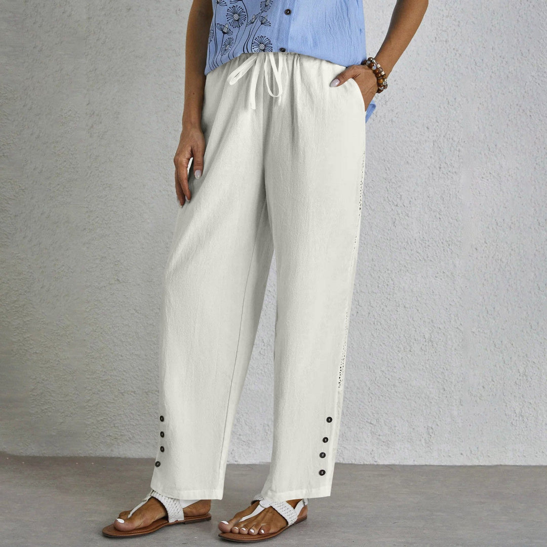 Sophie | Button-Detail Trousers