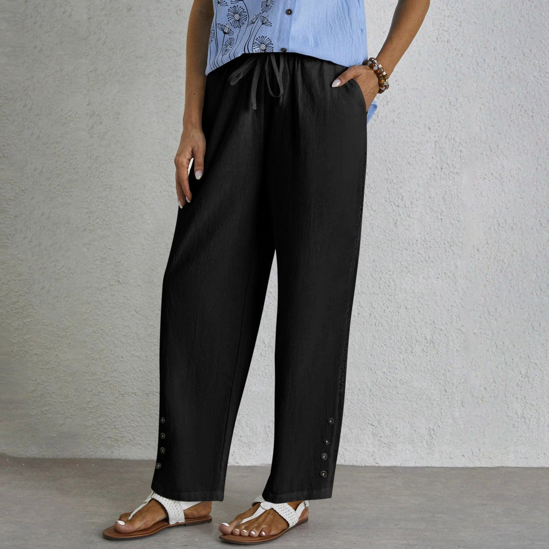 Sophie | Button-Detail Trousers