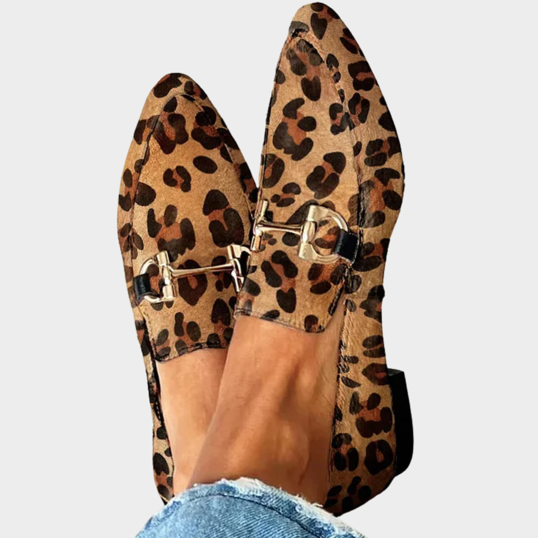 Frances | Elegant Leopard-Print Loafers
