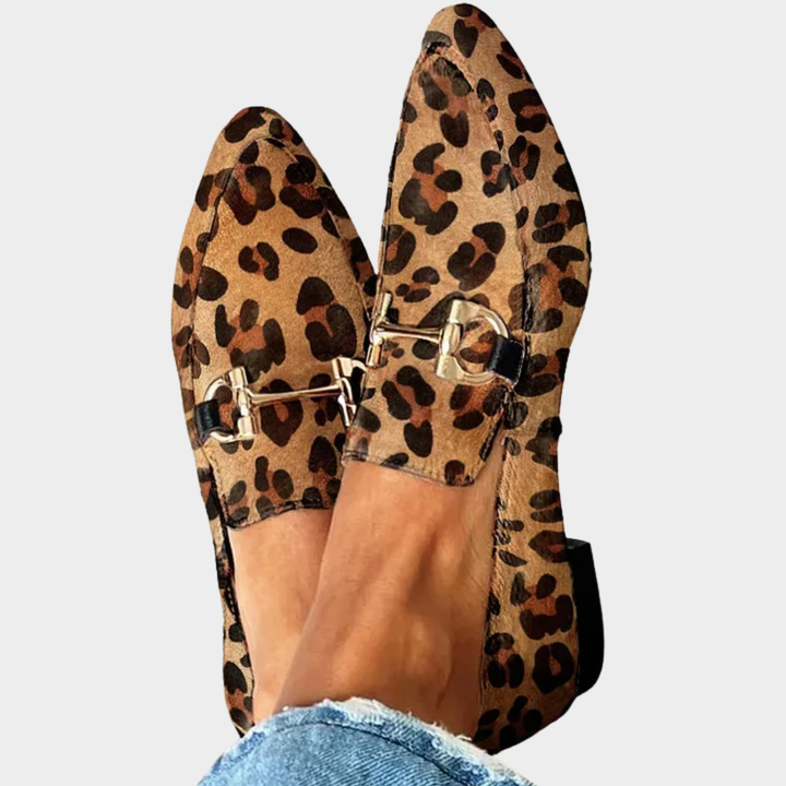 Frances | Elegant Leopard-Print Loafers