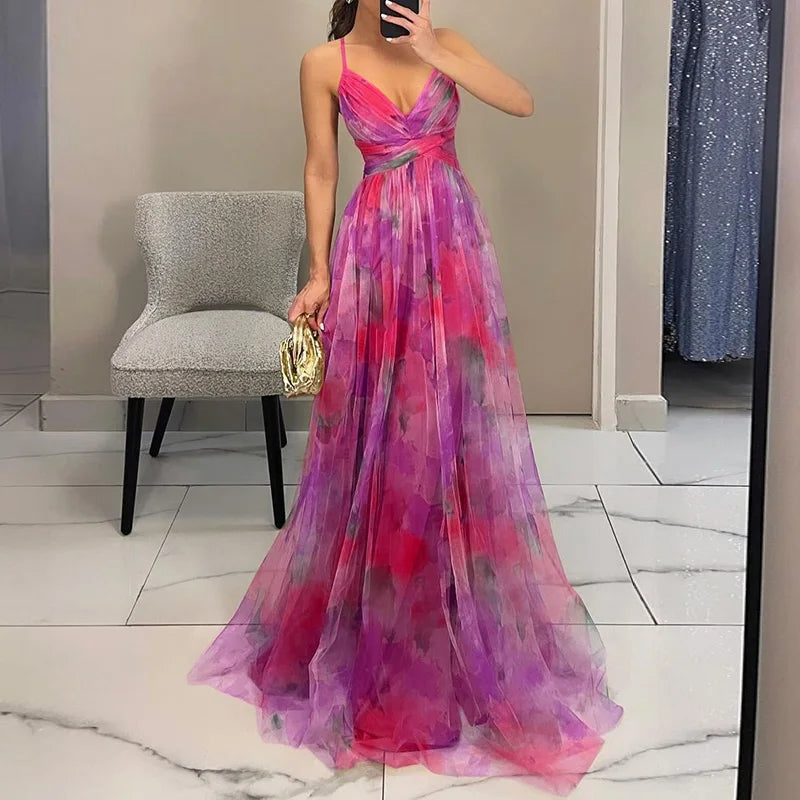 Ruth | Floral Printed Maxi Dress