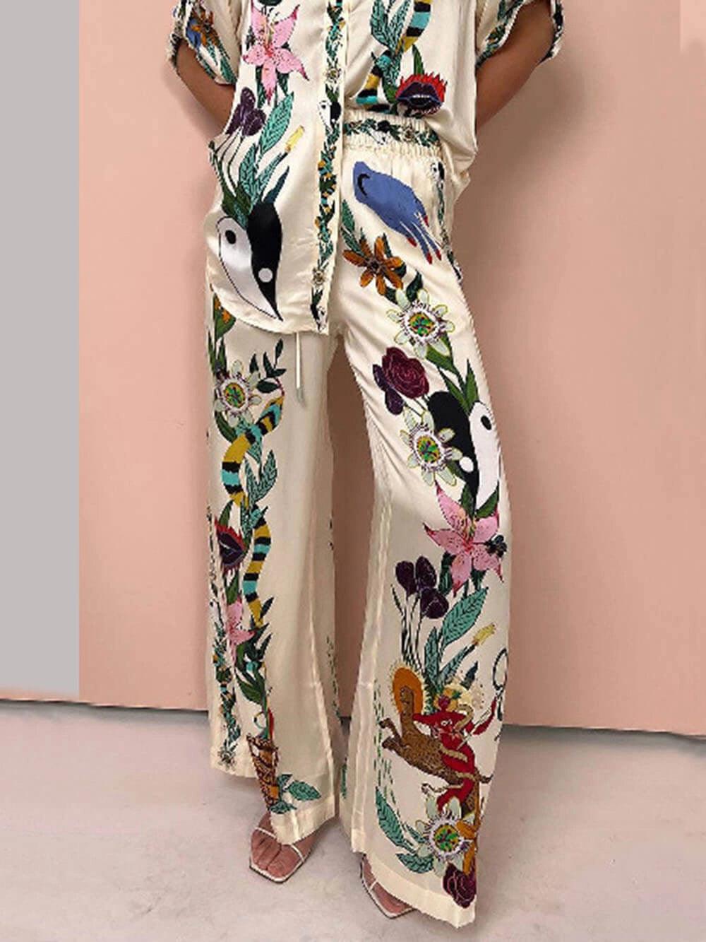 Emily | Satin Printed Set