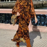 Eleanor | Printed Long Dress