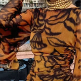 Eleanor | Printed Long Dress