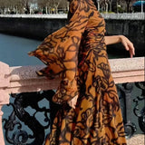 Eleanor | Printed Long Dress