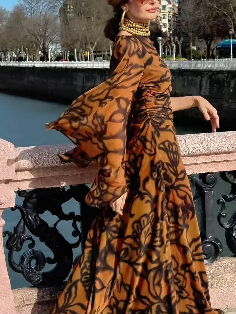 Eleanor | Printed Long Dress