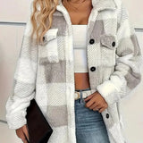 Freya | Elegant Fleece Striped Jacket