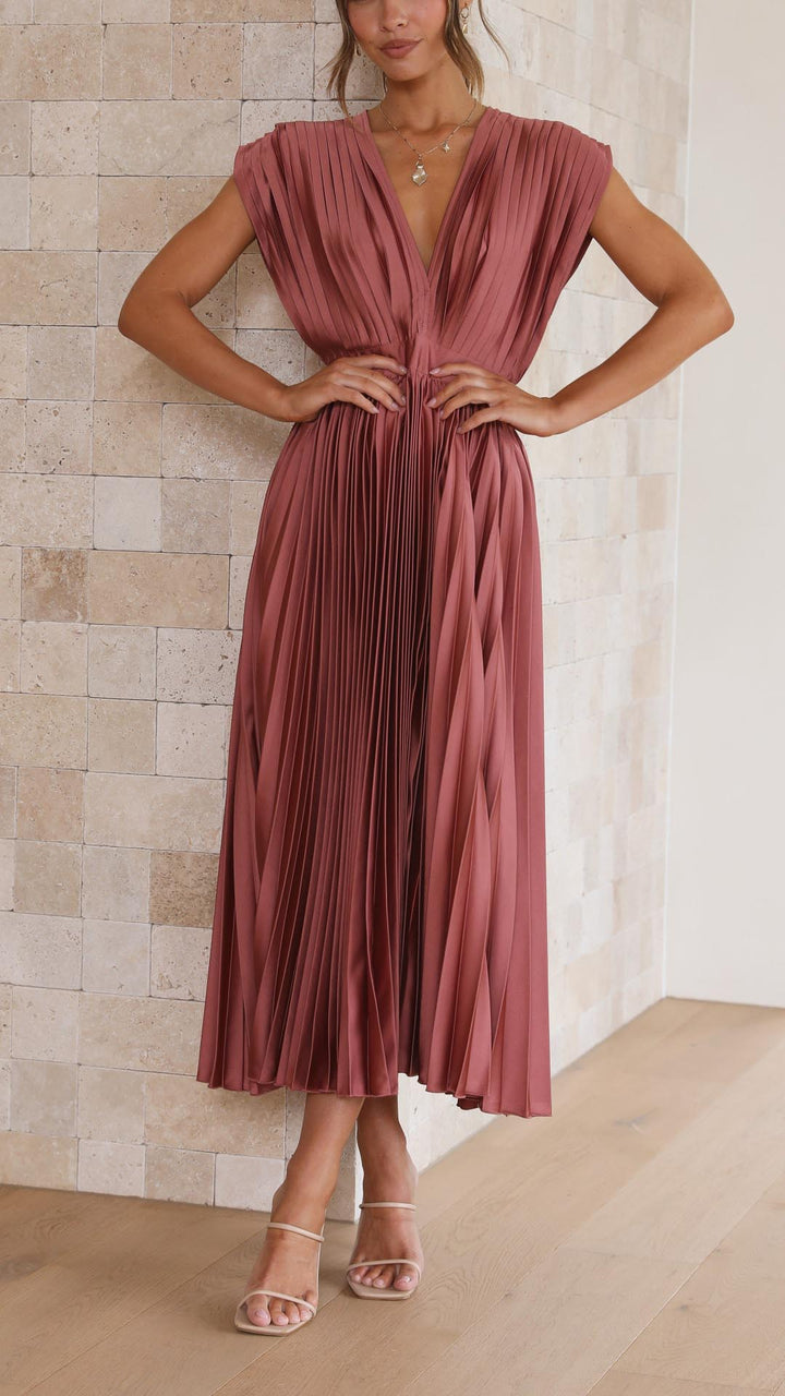 Amber | Elegant Pleated Dress