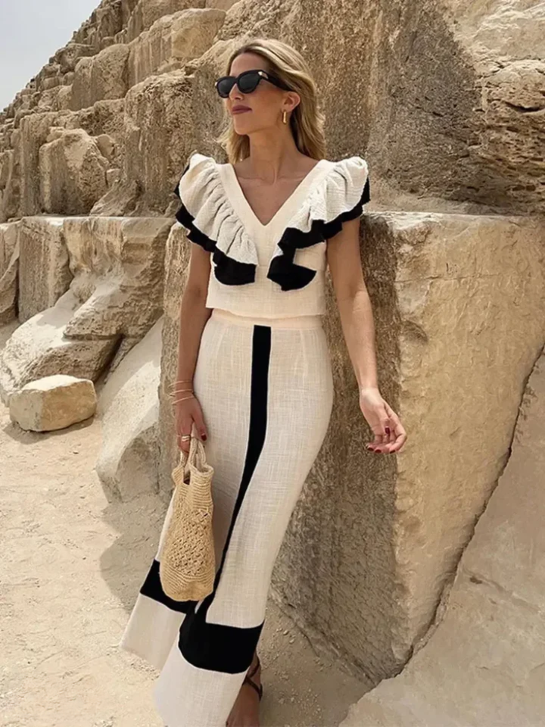 Victoria | Elegant Wide-Leg Set