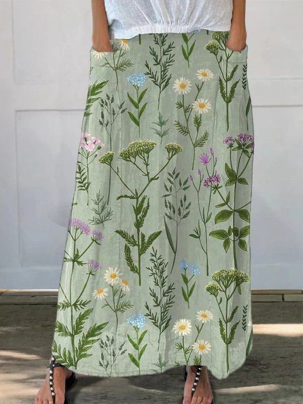 Ella | Lightweight Printed Skirt