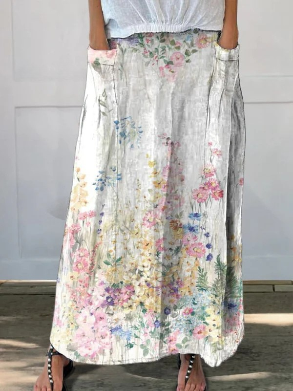 Clara | Lightweight Printed Skirt
