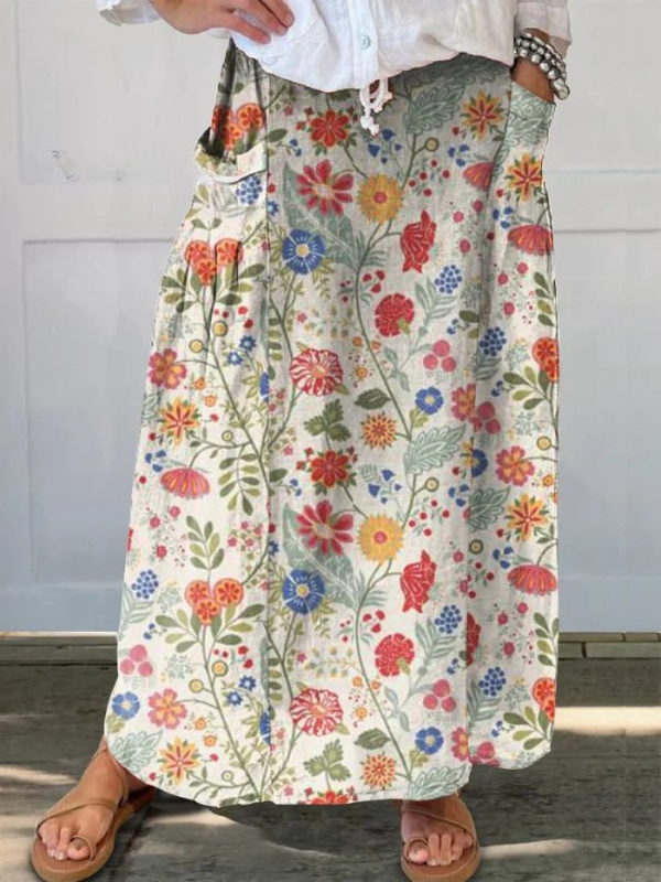 Charlotte | Lightweight Printed Skirt