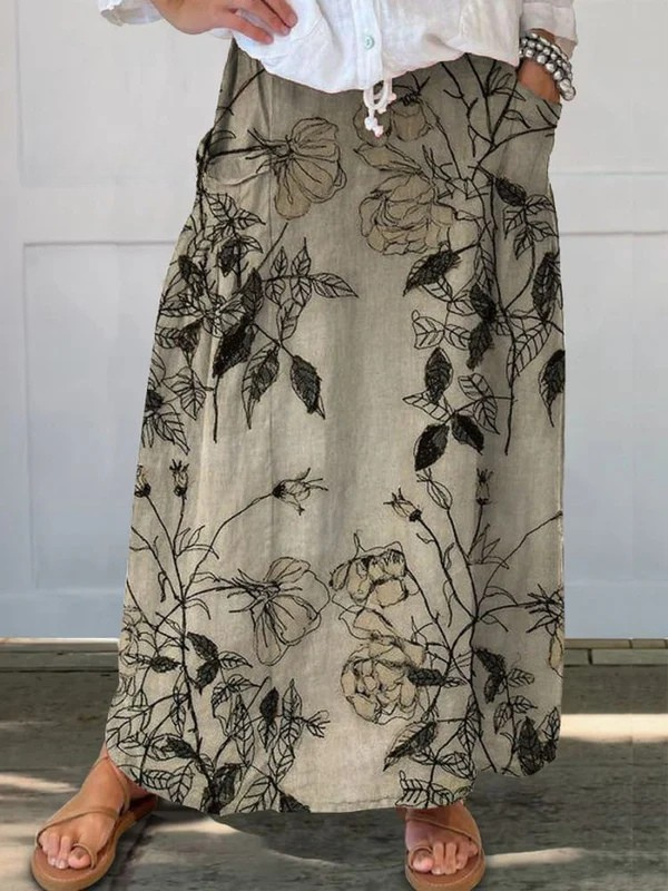 Lottie | Lightweight Printed Skirt