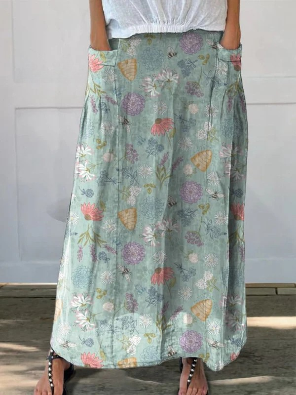 Teresa | Lightweight Printed Skirt