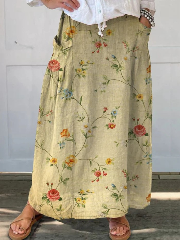 Marie | Lightweight Printed Skirt