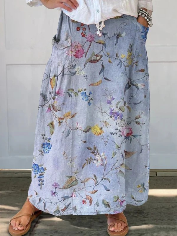 Madeleine | Lightweight Printed Skirt