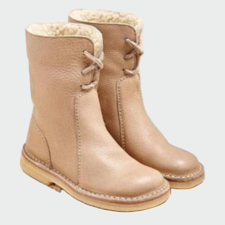 Martha | Waterproof Leather Wool-Blend Boots
