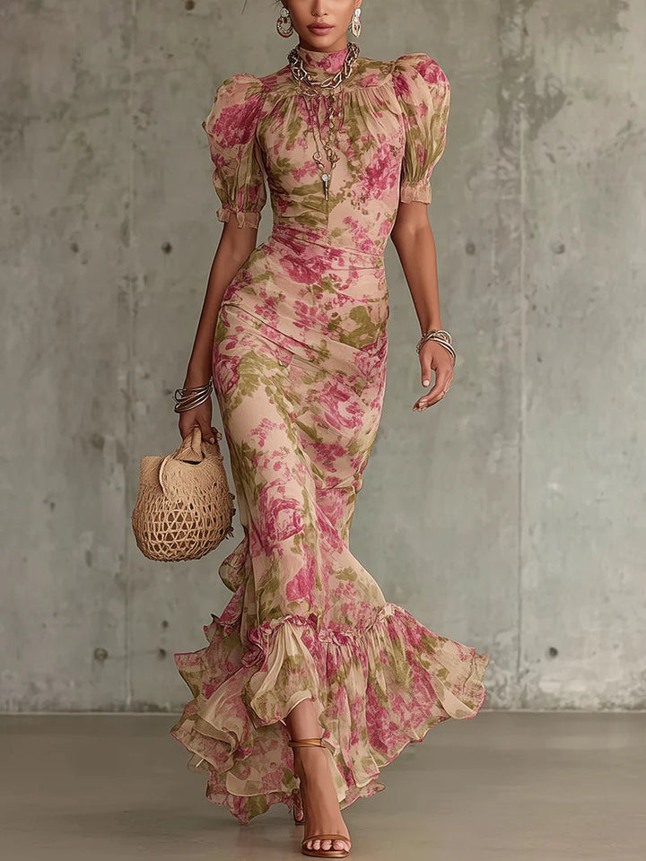 Ivy | Maxi Puff-Sleeve Dress