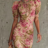 Ivy | Maxi Puff-Sleeve Dress