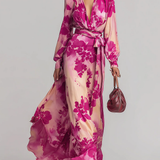 Annabel | Floral Maxi V-Neck Dress