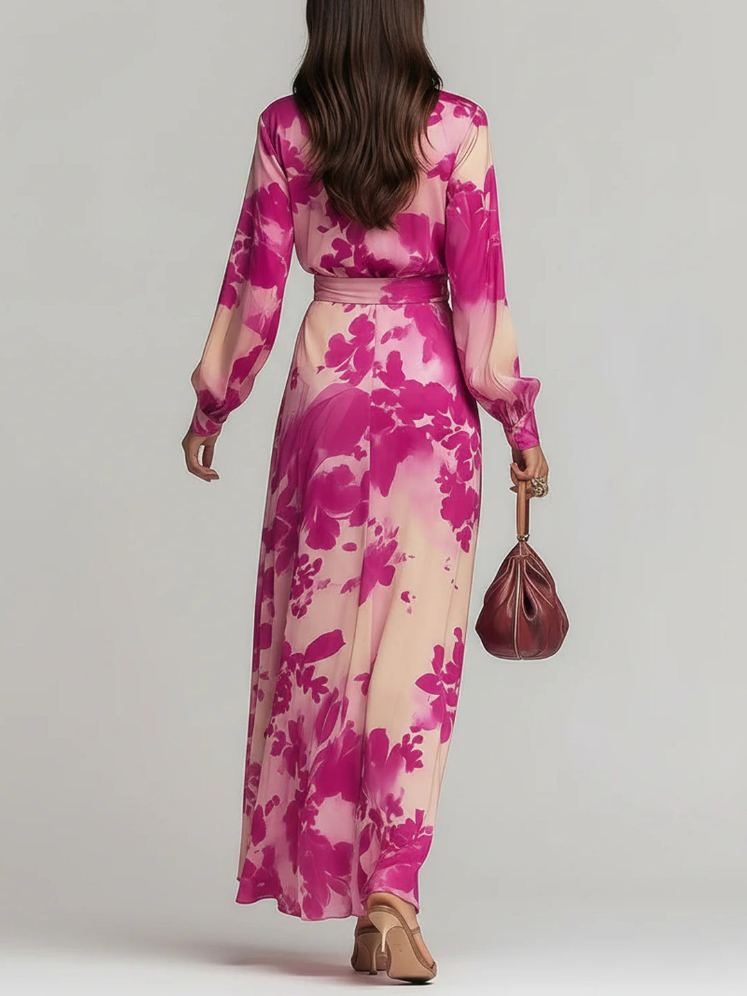 Annabel | Floral Maxi V-Neck Dress