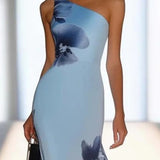 Georgia | Satin Maxi Off-Shoulder Dress