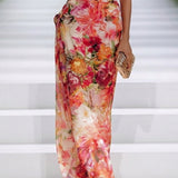 Carla | Chiffon Floral Maxi Sleeveless Dress