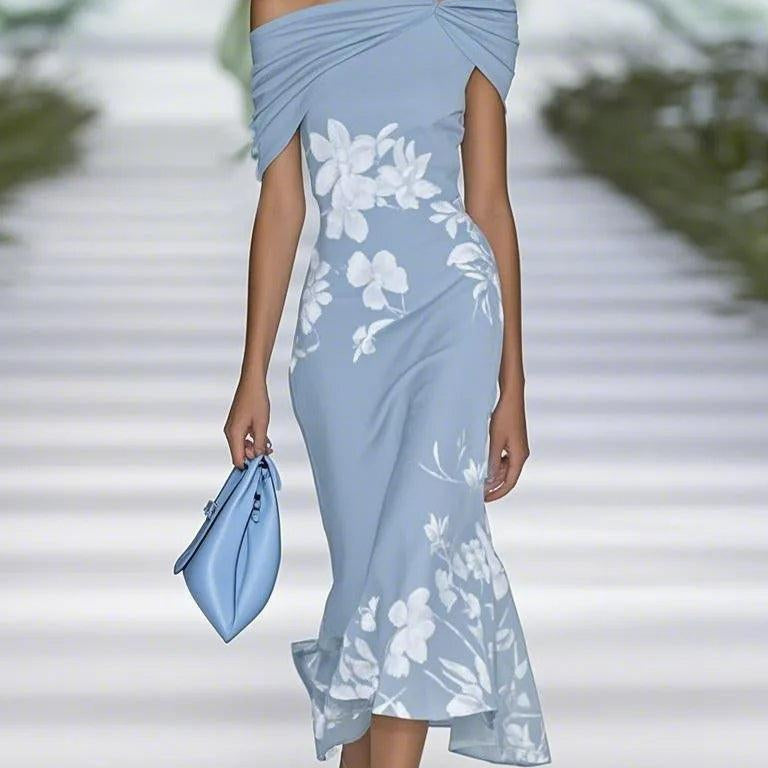 Emily | Elegant Floral Printed Dress