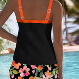 Rose | Elegant Wide-Leg Tankini