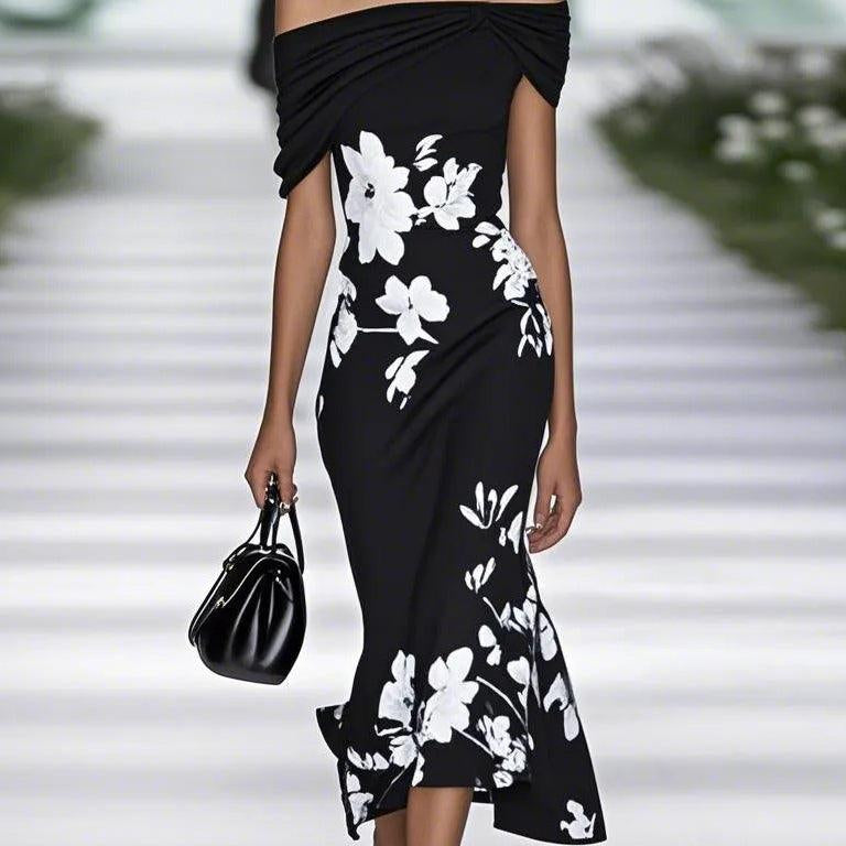 Emily | Elegant Floral Printed Dress