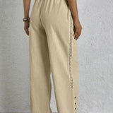 Sophie | Button-Detail Trousers