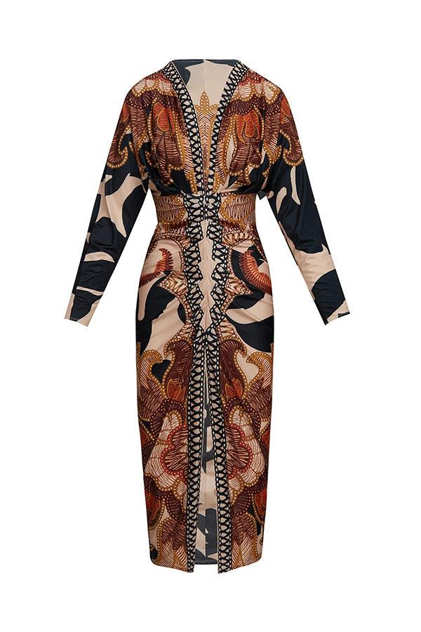 Monica | Printed Midi Dress