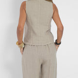 Rose | Button-Front Wide-Leg Set
