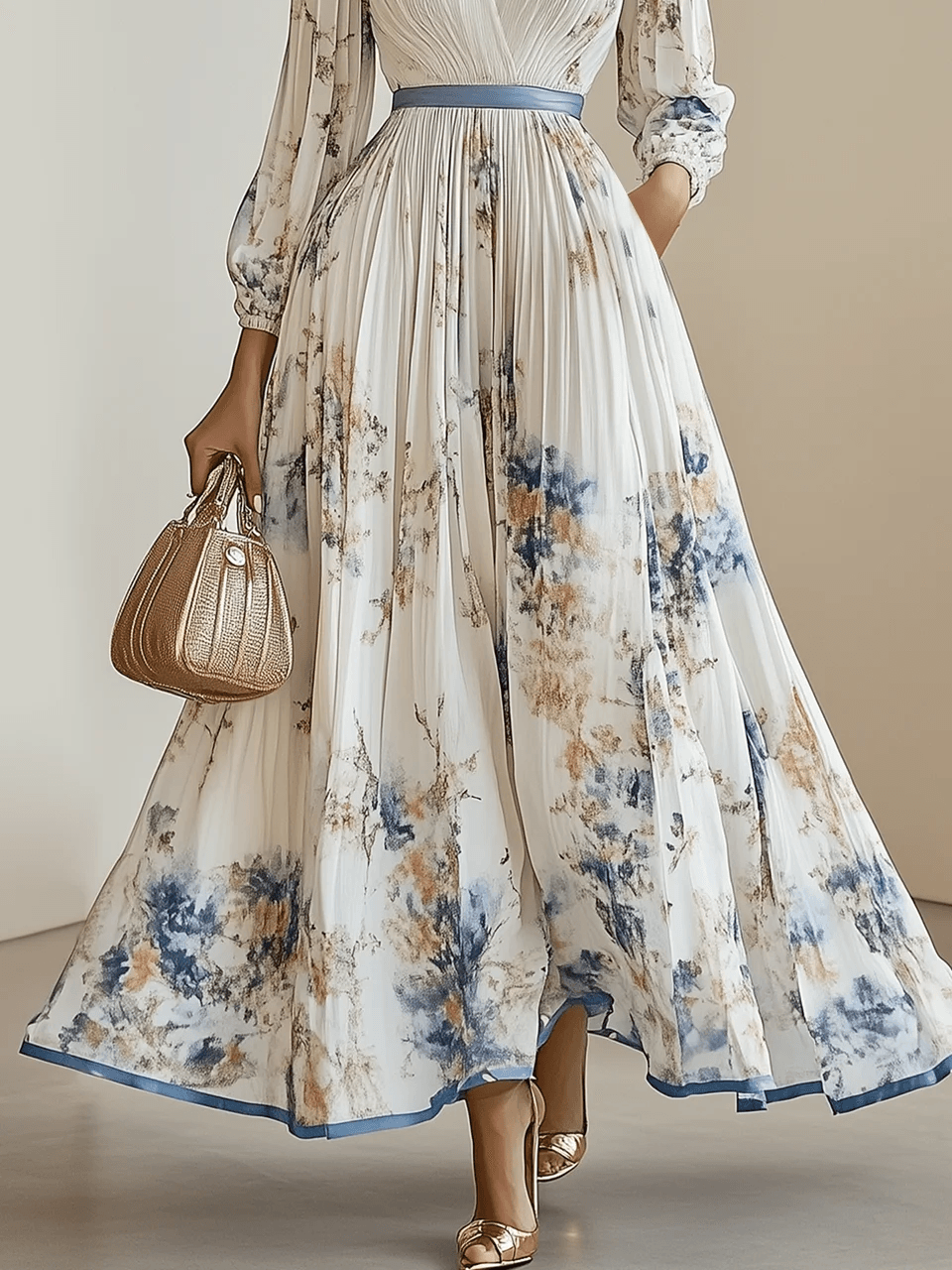 Hannah | Chiffon Floral Maxi Dress