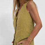Rose | Button-Front Wide-Leg Set