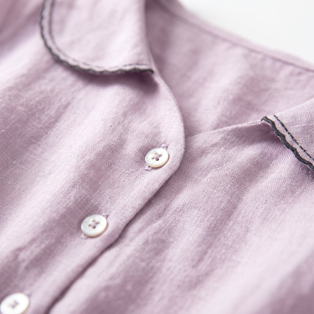 Freya | Elegant Cotton-Linen Half-Sleeve Dress