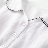 Freya | Elegant Cotton-Linen Half-Sleeve Dress