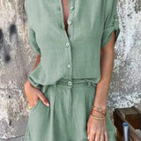 Madeleine | Breathable Button-Front Set
