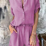 Madeleine | Breathable Button-Front Set