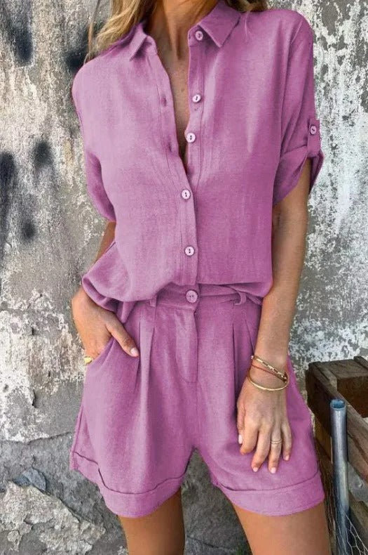 Madeleine | Breathable Button-Front Set