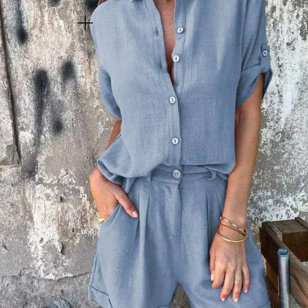 Madeleine | Breathable Button-Front Set