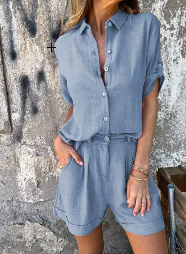 Madeleine | Breathable Button-Front Set